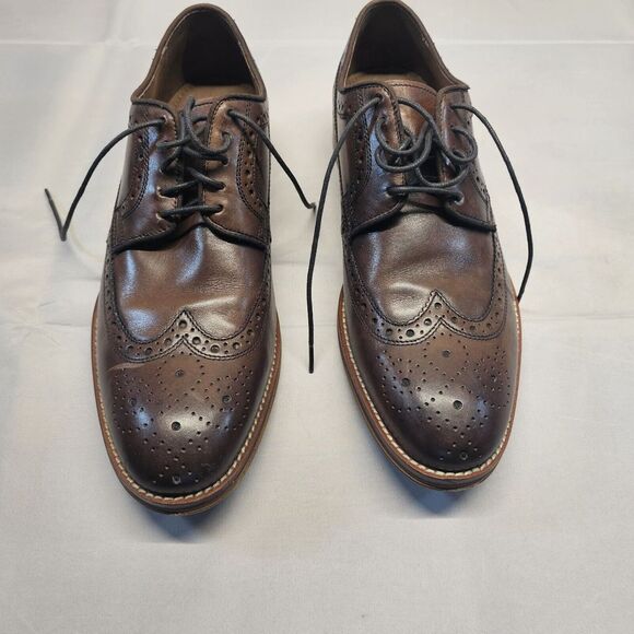Johnston & Murphy Men's 9m Conard Wingtip -‎ Mahogany Italian Calfskin 20-2233